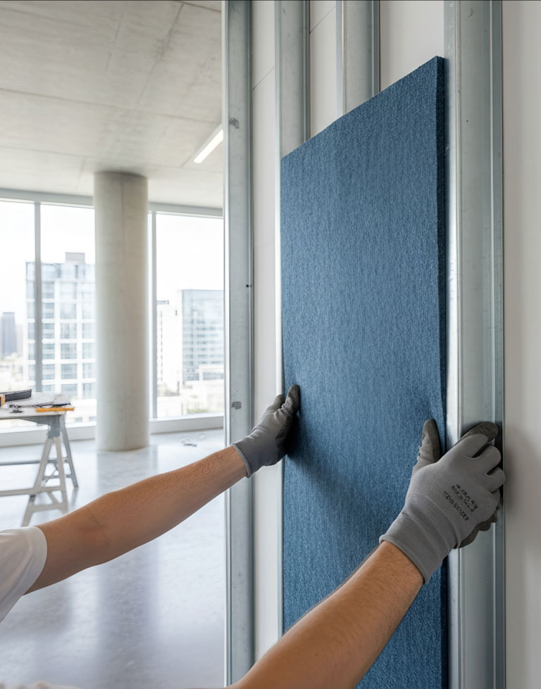 Sound dampening installation hero mobile